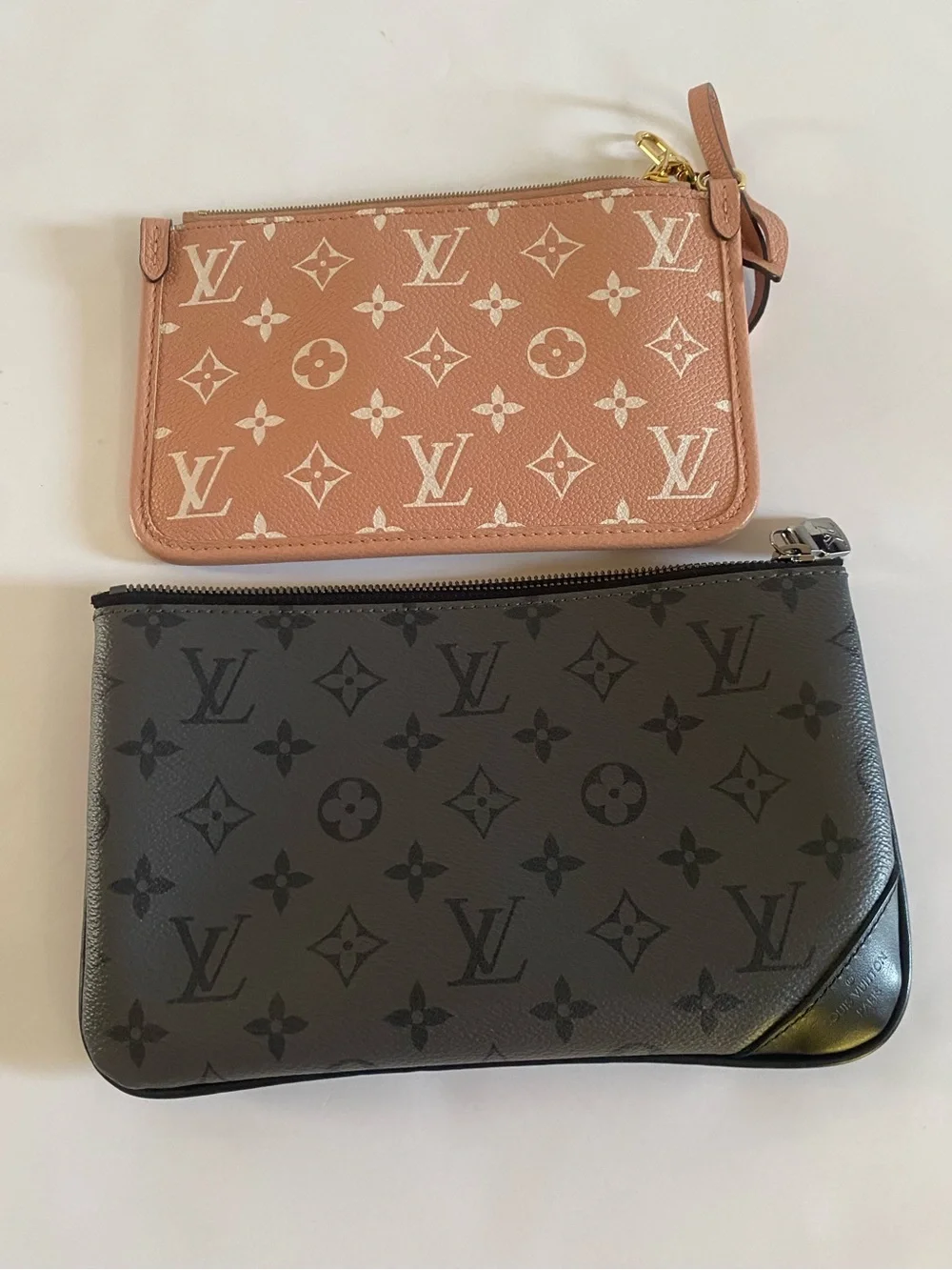 Louis Vuitton pouch x 2 PINK & BLACK